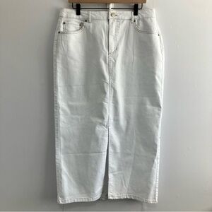 Rachel Zoe White Denim Skirt Size 14